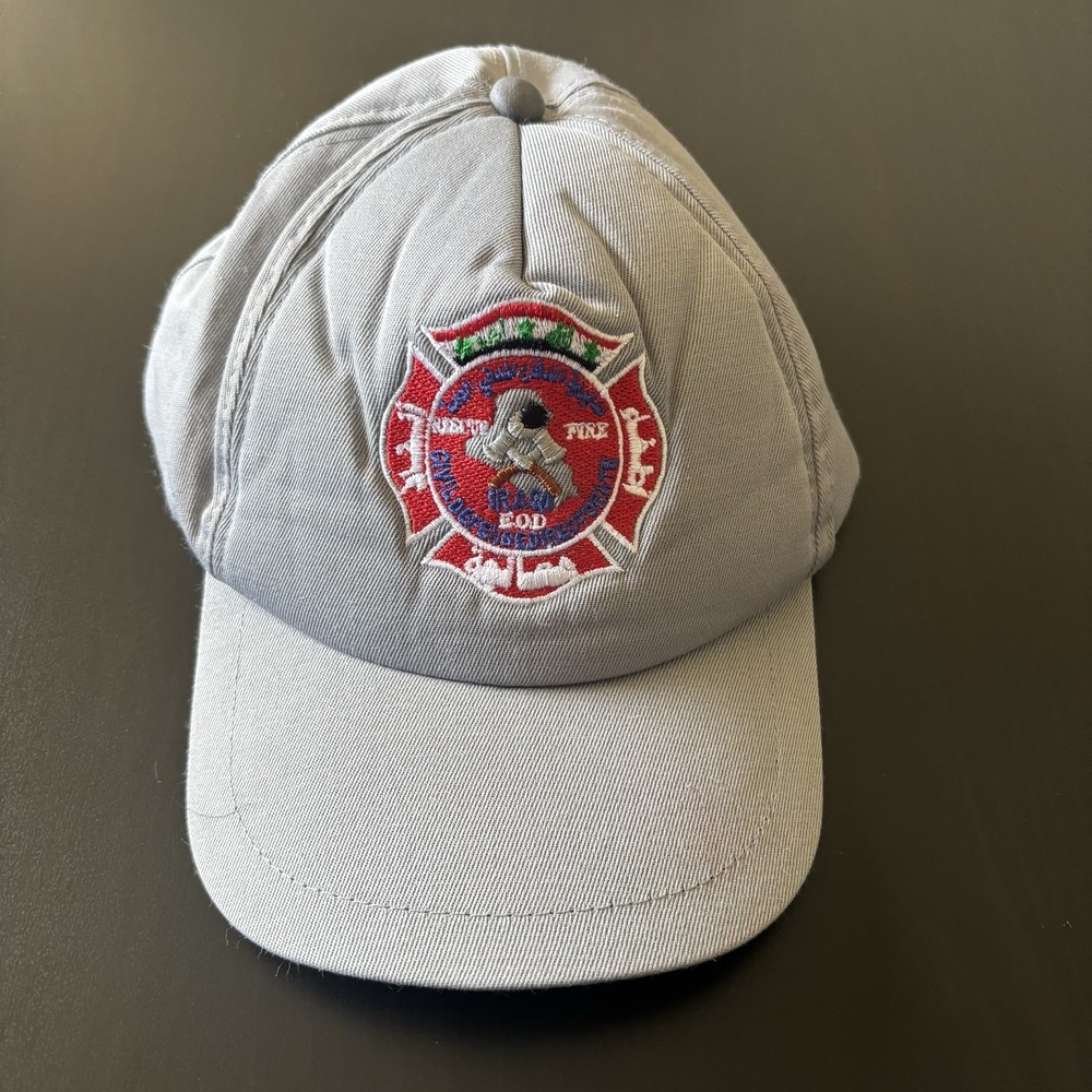 Iraq EOD‎ Fire Rescue SnapBack Baseball Hat Gray OSFM